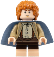 LEGO Samwise Gamgee (Sam) - Sand Blue Cape, Light Nougat Feet minifigure