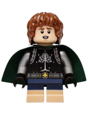 LEGO Peregrin Took (Pippin) - Black Surcoat, Dark Green Cape set