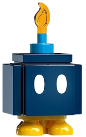 LEGO Bob-omb - Scanner Code with Lavender Lines minifigure