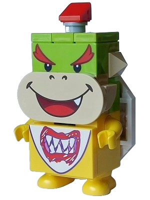 LEGO Bowser Jr. - 1 Lime Brick 1 x 1, 1 Red Brick 1 x 1 minifigure