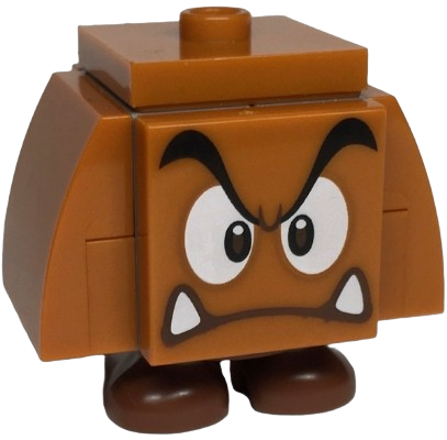 LEGO Goomba (2 x 2 Jumper) - Angry minifigure