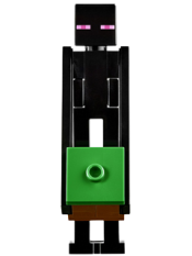 LEGO Enderman - Bright Green and Reddish Brown Box minifigure