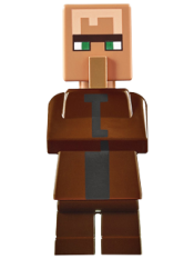 LEGO Villager - Reddish Brown Top minifigure