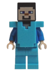 LEGO Steve - Medium Azure Armor minifigure