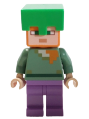 LEGO Alex - Bright Green Helmet, Medium Lavender Legs minifigure