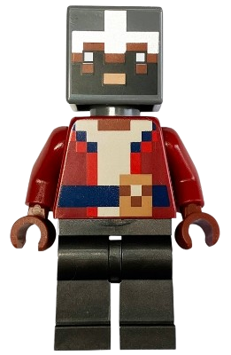 LEGO Hero - Dark Red Torso, Pearl Dark Gray Legs minifigure