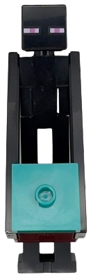 LEGO Enderman - Dark Red Block with Dark Turquoise Top set