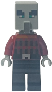 LEGO Illager (Pillager) - Narrow Eyes, Dark Bluish Gray Neck Bracket set