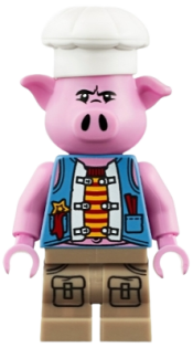 LEGO Pigsy - Medium Blue Vest, Dark Tan Medium Legs with Pockets minifigure