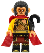 LEGO Evil Macaque - Gold and Dark Red Amor, Red Cape minifigure