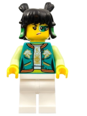 LEGO Mei - Dark Turquoise Jacket, Wink / Green Eyepiece minifigure