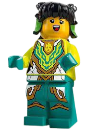 LEGO Mei - Neon Yellow Armor, Fire Rings minifigure