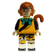 LEGO Monkey King - Bright Light Orange Robe, Black Animal Stripes, Dark Turquoise Bandana set