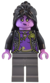 LEGO Spider Queen - Black Hair, Dark Bluish Gray Legs minifigure