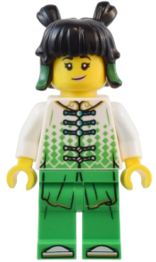 LEGO Mei - White Robe Top, Bright Green Pants minifigure