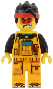 LEGO Monkie Kid - Bright Light Orange Racing Suit minifigure
