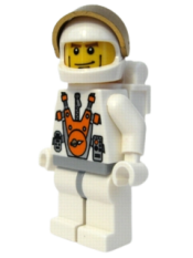 LEGO Mars Mission Astronaut with Helmet and Cheek Lines and Backpack minifigure