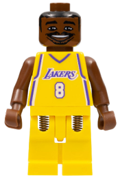 LEGO NBA Kobe Bryant, Los Angeles Lakers #8 (Home Uniform) minifigure