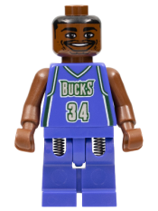 LEGO NBA Ray Allen, Milwaukee Bucks #34 minifigure