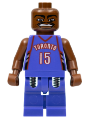 LEGO NBA Vince Carter, Toronto Raptors #15 (Road Uniform) minifigure