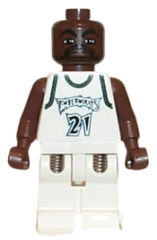 LEGO NBA Kevin Garnett, Minnesota Timberwolves #21 (White Uniform) minifigure