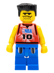 LEGO NBA Player, Number 10 with Blue Legs minifigure