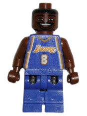 LEGO NBA Kobe Bryant, Los Angeles Lakers #8 (Road Uniform) minifigure