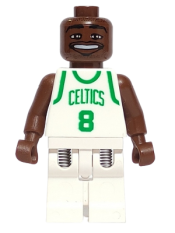 LEGO NBA Antoine Walker, Boston Celtics #8 (White Uniform) minifigure