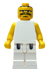 LEGO NBA  Player White Torso, White Legs #3 minifigure