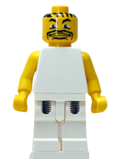 LEGO NBA  Player White Torso, White Legs #5 minifigure