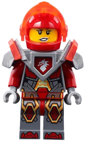 LEGO Macy - Trans-Neon Orange Visor and Dark Red Plume minifigure