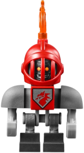 LEGO Macy Bot - Dark Bluish Gray Shoulders and Red Helmet minifigure