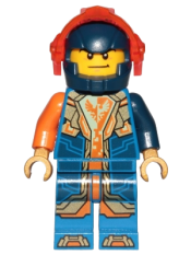 LEGO Clay - Trans-Orange Visor minifigure