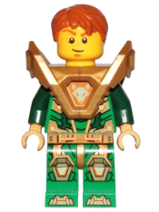 LEGO Aaron - Pearl Gold Armor, Hair minifigure