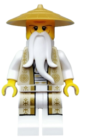 LEGO Wu Sensei (Gold and Tan Robe) set