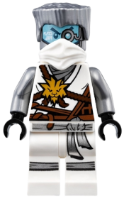 LEGO Zane (Honor Robe) - Day of the Departed, Hair and White Mask set