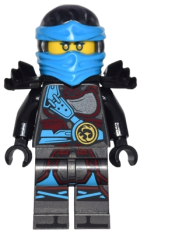 LEGO Nya - Hands of Time, Black Shoulder, Dual Sided Head set