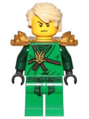 LEGO Lloyd (Honor Robe) - Day of the Departed, Hair and Pearl Gold Shoulder Armor set