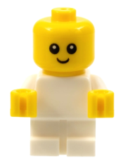 LEGO Baby - White Body with Yellow Hands, Head with Neck set