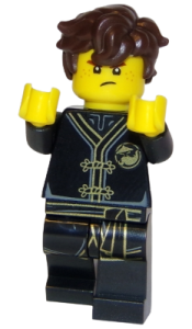 LEGO Jay - Dark Brown Hair set