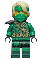 LEGO Lloyd - The Island, Mask and Hair with Bandana, Armor Shoulder Pad set