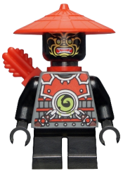 LEGO Stone Army Scout, Yellow Face, Red Quiver, Short Legs minifigure