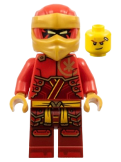 LEGO Kai - Dragons Rising, Red and Pearl Gold Head Wrap set