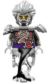 LEGO Cinder - Pearl Dark Gray and Flat Silver Armor, Ghost Legs set
