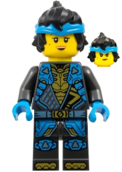 LEGO Nya - Dragons Rising, Tunic with Shoulder Armor, Hair set