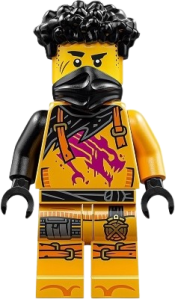 LEGO Arin - Shirt with Magenta Dragon, Hair, Bandana set
