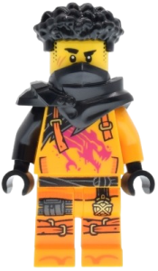 LEGO Arin - Shirt with Magenta Dragon, Hair, Shoulder Pads set