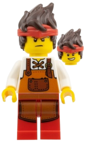LEGO Kai - Blacksmith, Dark Orange Apron set