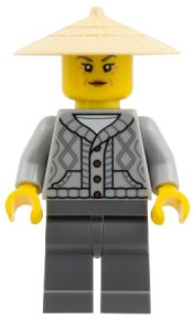 LEGO Mystake - Light Bluish Gray Sweater, Conical Hat set