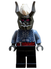 LEGO Oni Warrior - Sand Blue Torso, Black Legs set